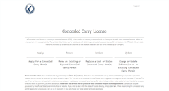 Desktop Screenshot of concealed-license.com