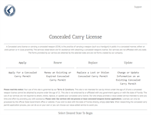 Tablet Screenshot of concealed-license.com